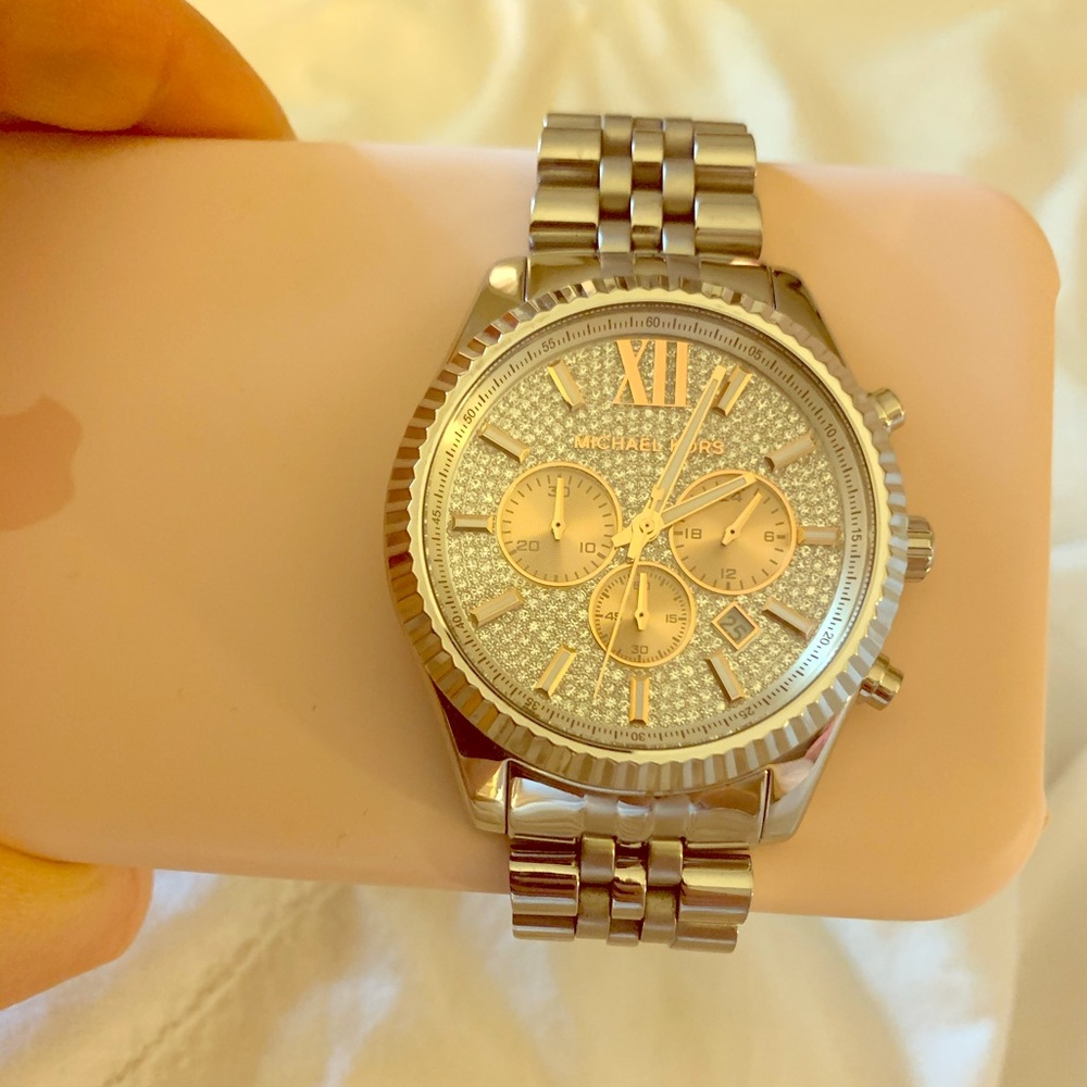 Michael Kors Lexington crystal pave watch